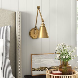 Wayfair | Brass Swing Arm Wall Sconces You'll Love In 2023